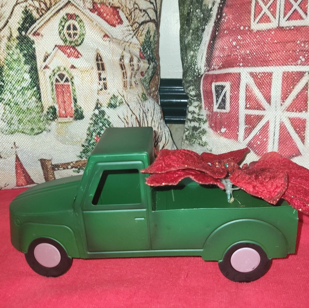 Christmas Metal Truck